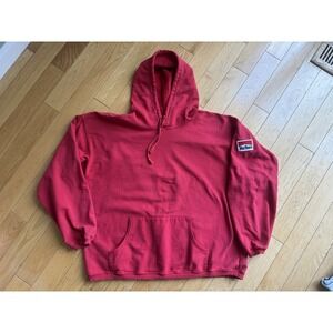 Vintage Marlboro Country Store Hoodie Size XXL Cotton Red Pullover 90s Unisex